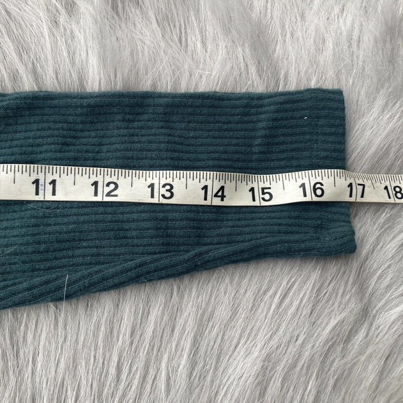 H By Bordeaux Shirt Womens Sz Small Loose Fit Long Sleeve Top Teal Ribbed New - Picture 12 of 12